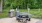a grill near a table outdoors